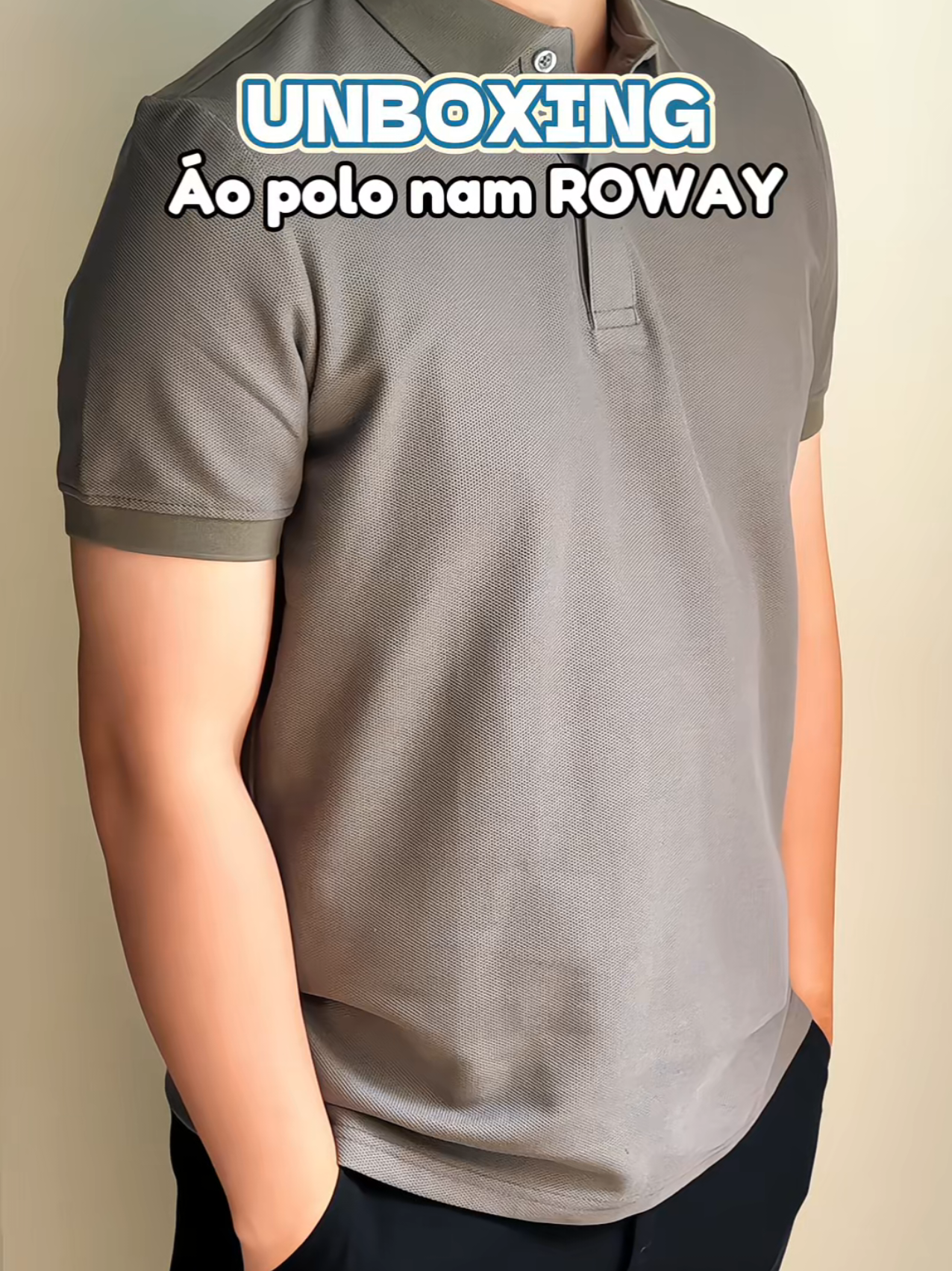Áo polo basic cho anh em mặc hàng ngày 😎😎 #unboxing #review #thoitrangnam #aopolonam #roway 