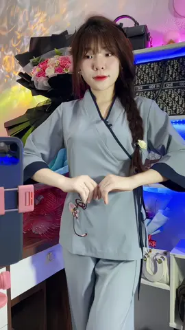 Đồ lam đi lễ chùaaaa, đơn giản, nhẹ nhàng #xuhuong #reviewthoitrang #thoitrangnu #dolamdichua 