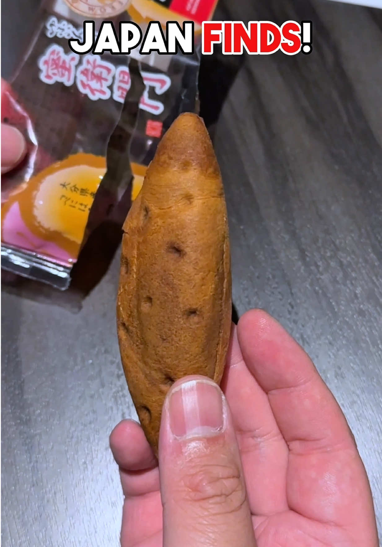 Check out this realistic #sweetpotato #cake from #japan #conveniencestore #conveniencestorefood  