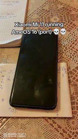 AmeOS ported to Mi 11 🔥 #ameos #techtok #customrom #figma #lethisblowup definitely not a joke