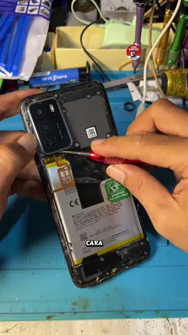 Ini dia proses mengganti lcd hp opo a16 #kangkonter19 #servishp #gantilcdhp 