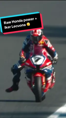 No music, no edits… just Iker Lecuona sending it on his return 😮‍💨  #WorldSBK #EstorilWorldSBK #Honda #Superbike #Moto 