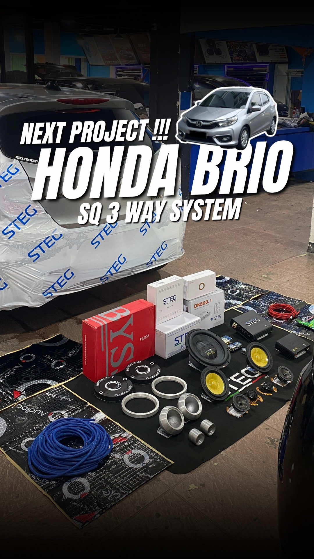 Saatnya si mungil Honda Brio naik level dengan sistem SQ 3 Way! Perpaduan antara ketelitian instalasi dan perangkat premium dari Audiocircle, STEG, dan Abyss Zelos siap menghadirkan detail suara yang jernih dan natural di setiap frekuensi. Stay tuned untuk hasil akhirnya — karena dari tampilan rapi sampai kualitas suara, semuanya crafted by Nai Audioworks Batam 🔧🎵 NAI AUDIOWORKS BATAM Specialist Car Audio & Sound Proofing  Contact Persons : 0811 7708 277 Jl. Laksamana Bintan Komp Inti Batam Blok F No.02 Sei Panas Kota Batam #AudioMobilBatam  #AudioBatam #BatamCarAudio #NaiAudioworks#HondaBrio     