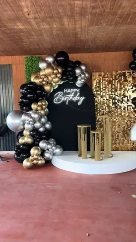 #decoracionesglobos #rgv956 #happybirthday🖤⚜️🩶 #ballonsdecorations #47birthday 