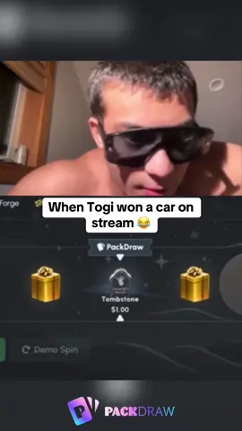 When Togi won a car on stream 😂 #kickstreaming #togi 