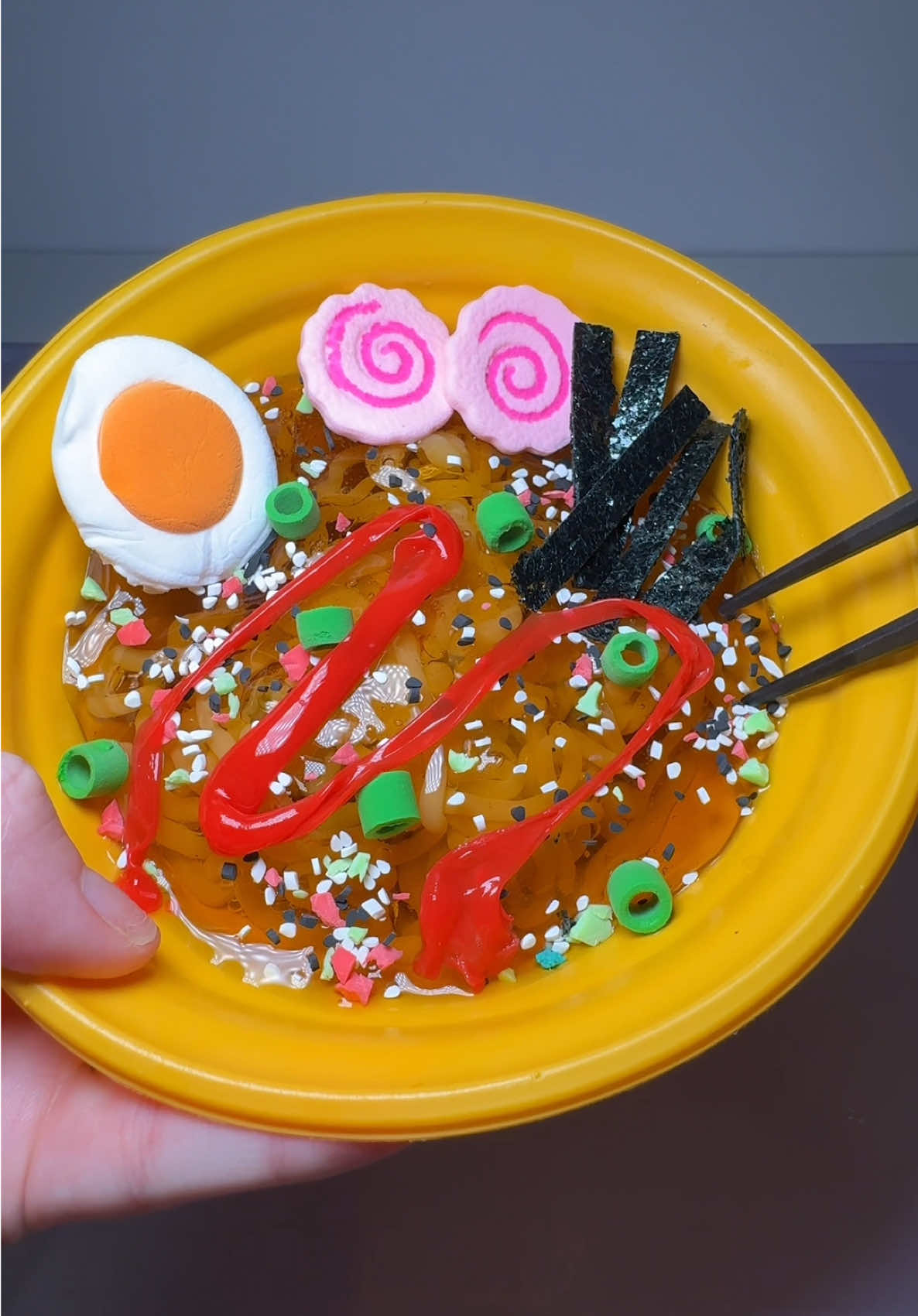 Replying to @♡☆chloe♡☆(ゝω・´★)  FINALLY!! Part 2!! Time to make the Slime Life Ramen — it looks good enough to eat! 🍜😋 @Slime Life and @Slime Community knocked it out of the park with this kit! #asmr #slime #slimelife #ramen #satisfying 