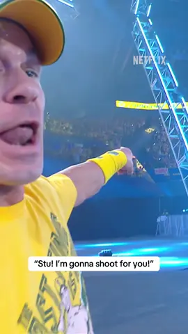 John Cena takes the camera during his final international entrance. #WWECrownJewel #WWEonNetflix 