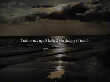 “Trái tim nay nguội lạnh vì yêu thương vỡ tan rồi.” #nhactamtrang 