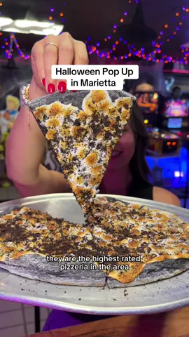 Solar Slice Pizza is the best pizza in Marietta and they have a Halloween pop up with s’mores pizza! 🙌 #marietta #mariettageorgia #atl #atlanta #atlfoodie 