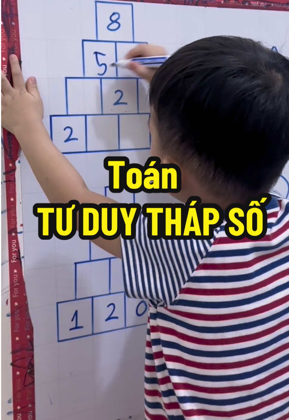 Tư duy tháp số tách gộp #tuduy #taptrung #tuduythapso #hoclieugiaoducsom #donghanhcungcon 