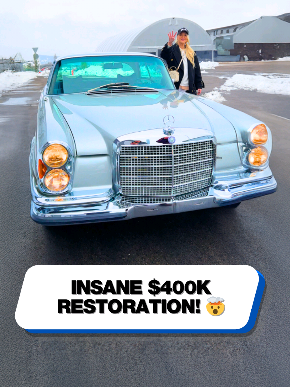 These cars go from scrap to stunners! 🤯 #restoration #mercedes #cartok #motorclassic #supercarblondie 