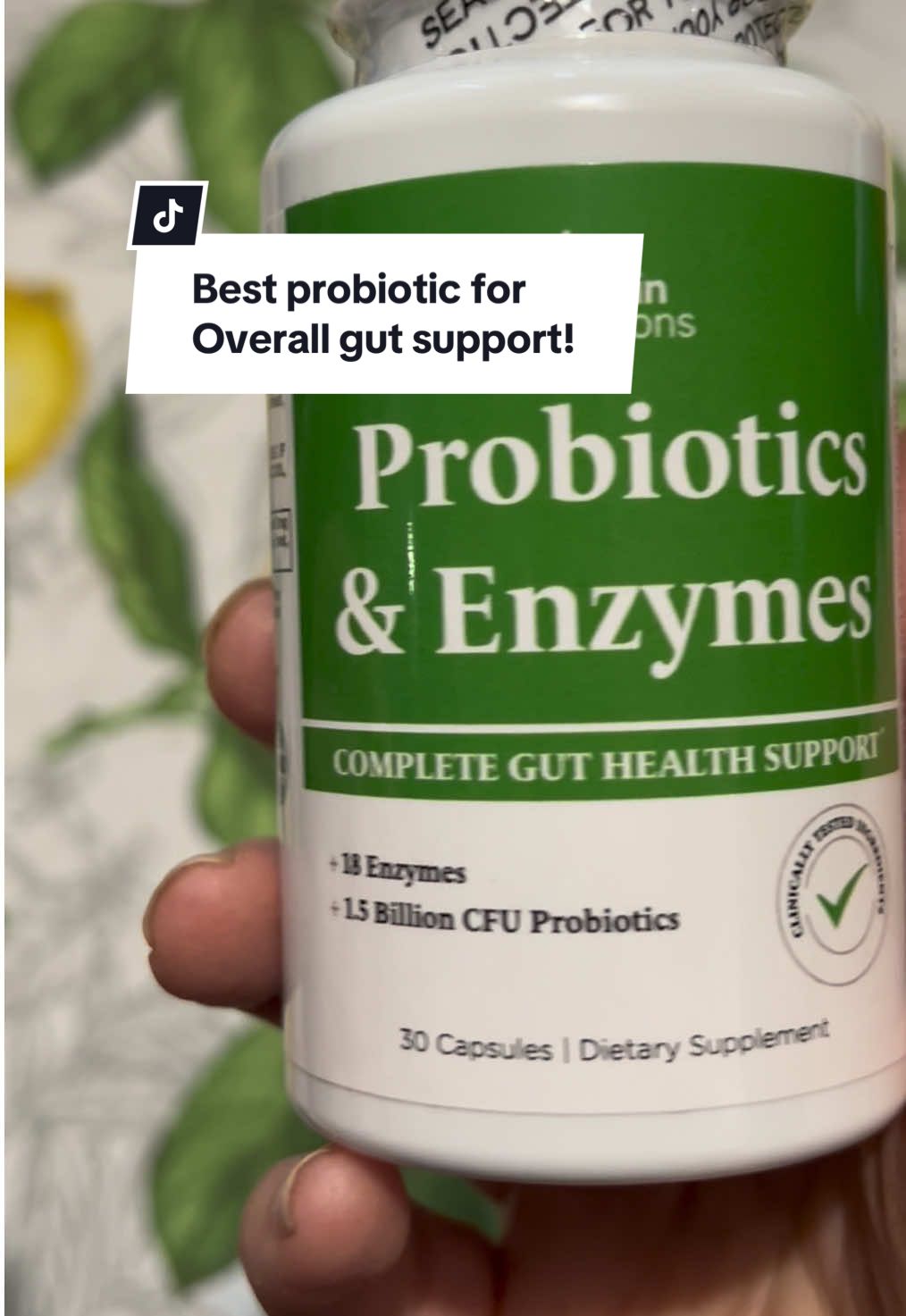 These probiotics are so good! They are for overall gut health support and I take one every morning and have already noticed a huge difference! #probiotics #guthealth #guttok #fallfestival #tiktokshopfalldealsforyou 