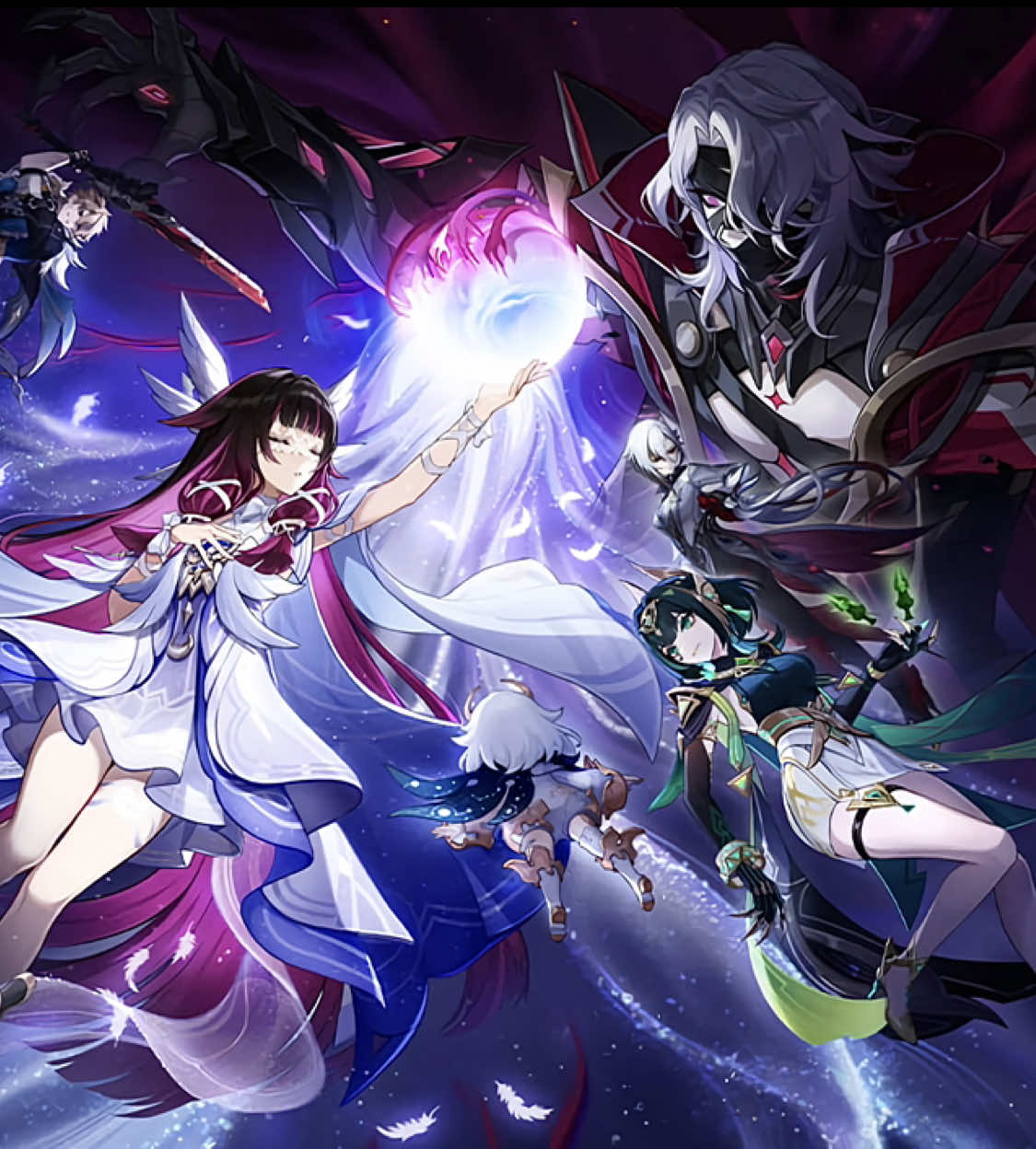 #RERIR vs #COLUMBINA || the whole gang is here lol #nodkrai #GenshinImpact #genshinimpactedit 