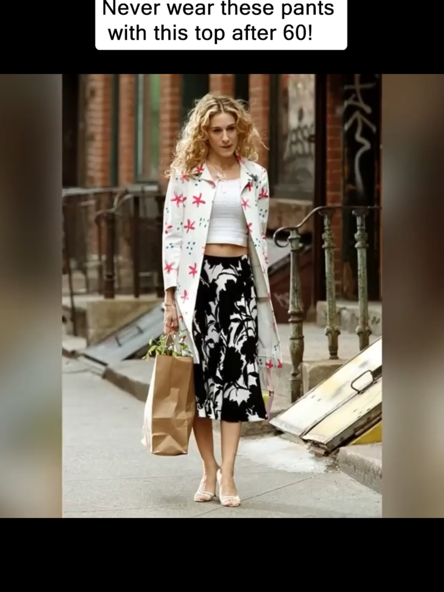 Never wear these pants with this top after 60! #fashionover40 #classy #elegantfashion #StyleAfter50 #QuietLuxury #fashion #fashiontiktok #womenover60 #fashionmistakes #fashiontops #StyleOver50