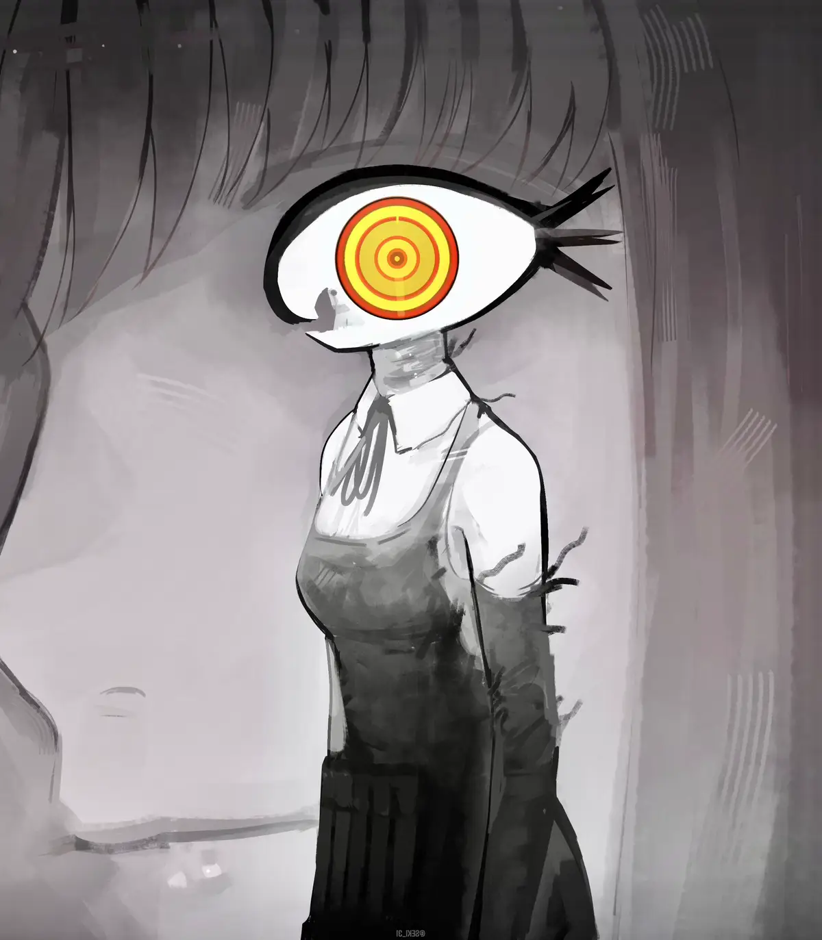 #美しく恐ろしい存在 #完璧に見えて何かが欠けている #chainsawman  #sekiei  マキマは結局、神にも悪魔にもなりきれなかった“人間未満の存在”なのでしょうか