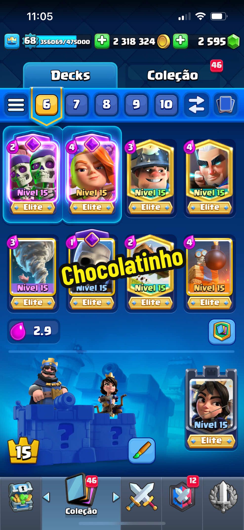 O deck mais babadeiro de todos!!!🗣️#clashroyale #gameplay #clashroyaledeck #brasil 