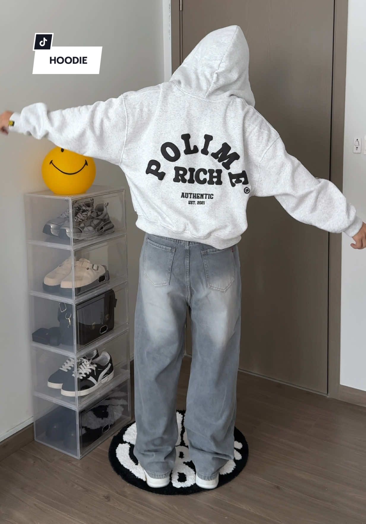 Áo hoodie zip boxy PANDAX 👏 #goclamdep #outfit #aohoodienibong #aohoodiezip #iamloc1108 