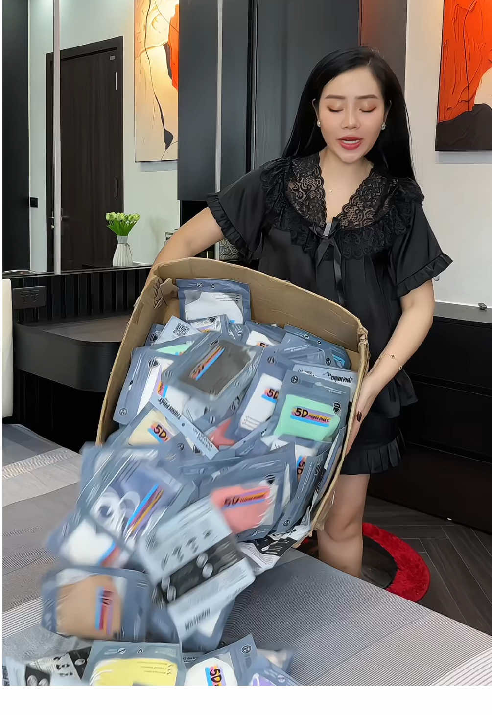 Khẩu trang 5D Thịnh Phát cả thùng 500 chiếc dùng cả năm luôn #khautrang #khautrang5d #khautrangchongnang 