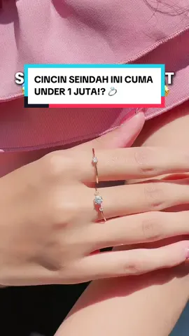 ener banget! Cincin emas seindah ini cuma UNDER 1 JUTA! 💍 Sayang banget kalo gak check out sekarang, soalnya stok terbatas. Buruan, langsung diambil aja! 💫 #semarnusantara #emasasli #tokoemas #cincinemas #cincinviral