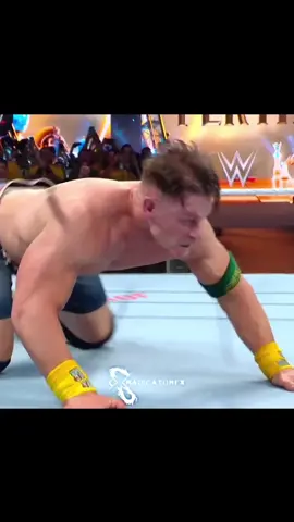 John cena hits RKO to Aj styles #WWE #johncena #ajstyles 