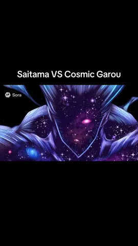 Anime By Sora : Saitama VS Cosmic Garou #sora2 #animesora #saitama #garou #onepunchman 