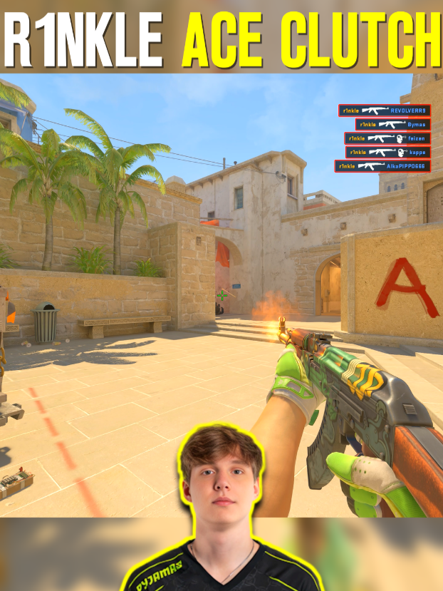 NiP R1nkle INSANE ACE CLUTCH 🔥 #cs2 #r1nkle #faceit #ninjasinpyjamas #csgo