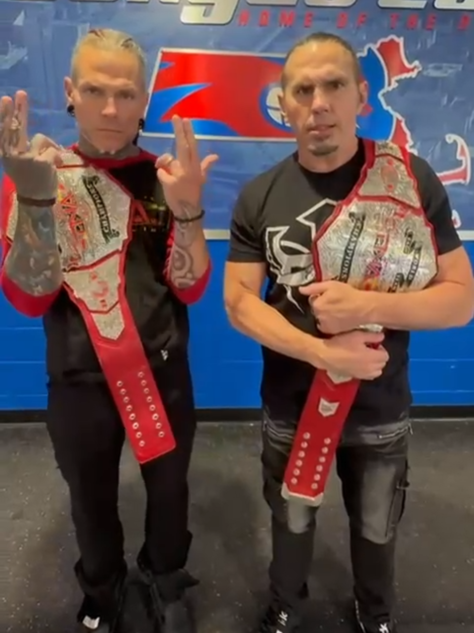 The Hardys are at the Tsongas Center ahead of #TNABoundForGlory TOMORROW LIVE on PPV and TNA+! Get tickets at TNAWrestling.com!