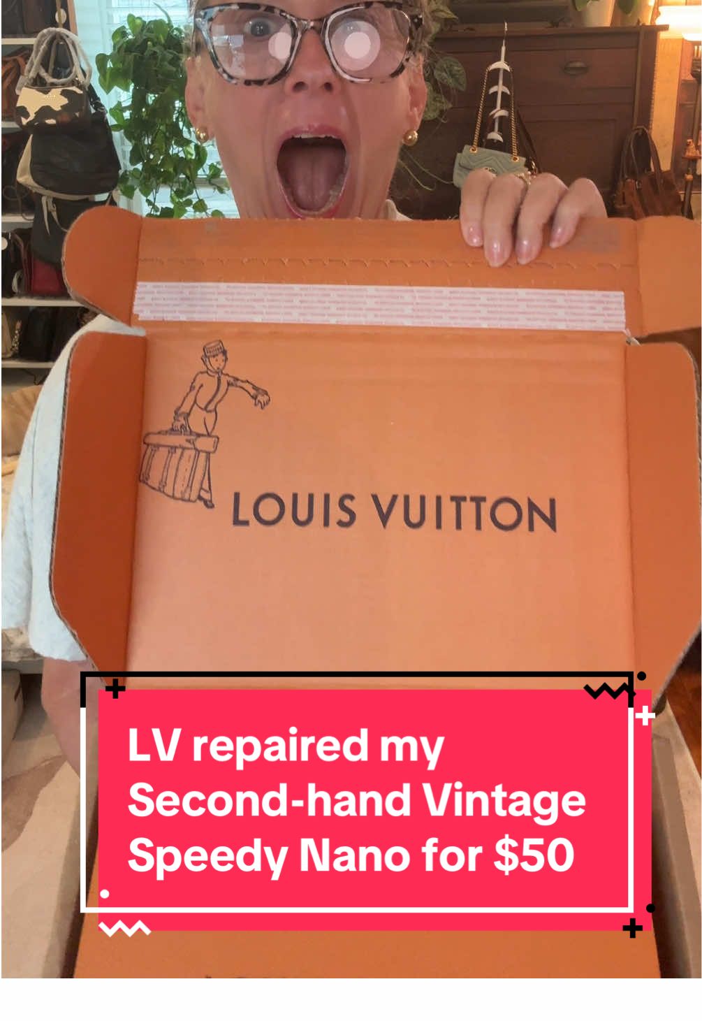 Where are my Louis Vuitton peeps?! I just got my vintage speedy nano back from LV for repairs. It only cost $50! Please ALWAYS go to LV first for any repair work, they are good and you get a box and dusty too! And while a cobbler or other leather worker might be able to help, LV will never touch your bag afterward since it invalidates their lifetime warranty. Here’s how my little baby speedy turned out! #unboxing #louisvuitton #louisvuittonbag #louisvuittonlover 
