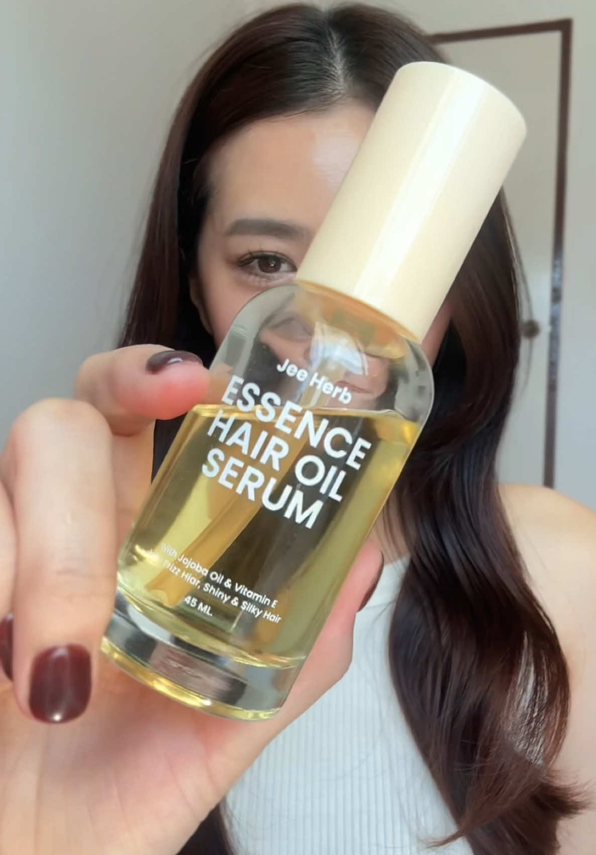 ผมสวยขึ้นแบบทันตา 😆😍👏🏻 #jeeherb #แฮร์ออยล์จีเฮิร์บ #ผมหอม #ผมมีน้ำหนัก #ป้ายยาtiktok 