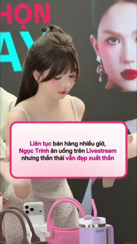 Liên tục bán hàng nhiều giờ,  Ngọc Trinh ăn uống trên Livestream  nhưng thần thái vẫn đẹp xuất thần #ngoctrinh #ngoctrinh89 #lucloishowbiz #chutichnesty #nesty 