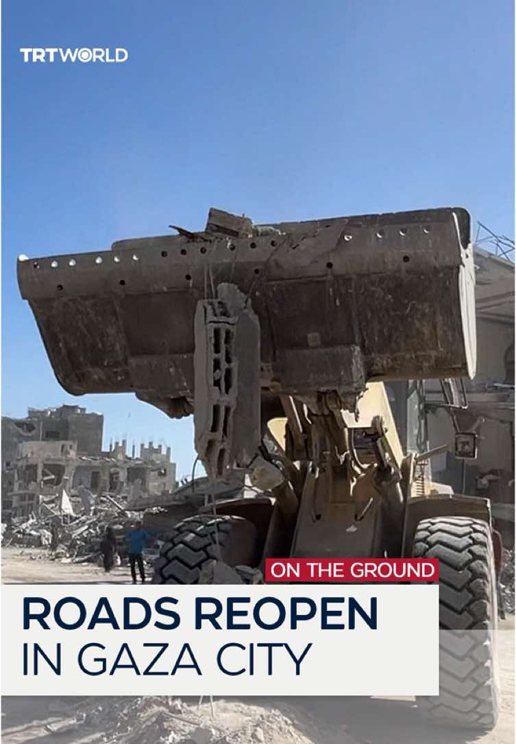 As Palestinians return to their homes following the ceasefire, bulldozers of the Arab and International Organization to Construct in Palestine continue field operations in Gaza City to clear rubble and reopen streets, helping restore movement and daily life in the war-torn city. Years of Israeli bombardment reduced buildings to rubble and ash, leaving roads shattered