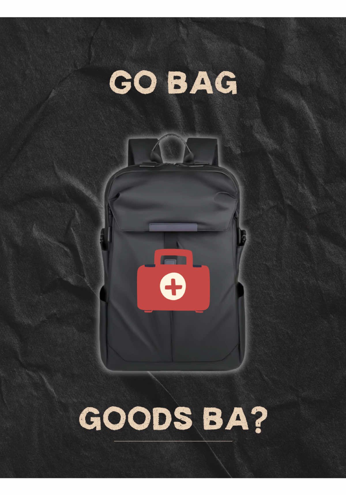 ⚠️Be prepared! #gobag #emergency #firstaidkit #earthquake 