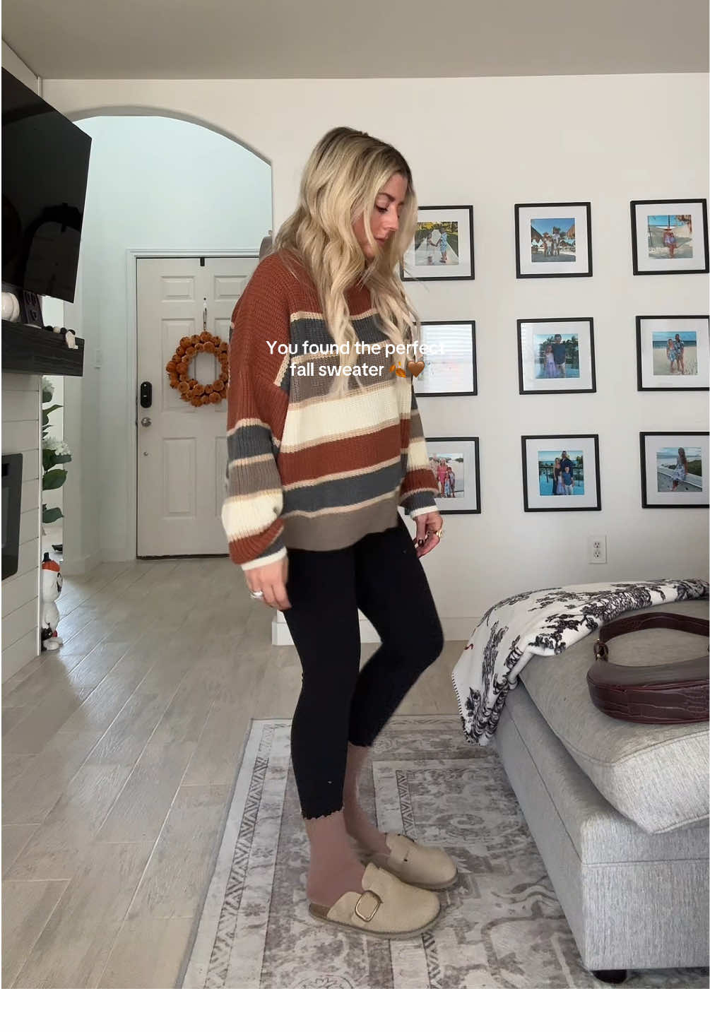 Perfect fall sweater 🍂 #fallsweaters #falloutfitinspo #falloutfit #tiktokshopfalldealsforyou #tiktokshopcreatorpicks 