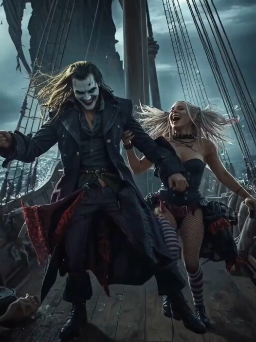 Joker and Harley Quinn Pirate Dance #joker #harleyquinn #viral #fyp #shorts 