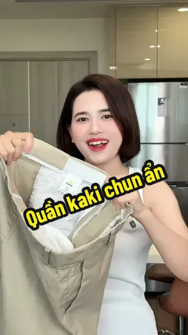 Quần kaki chun ẩn co dãn #kieugialinh #quankaki #quandainam 