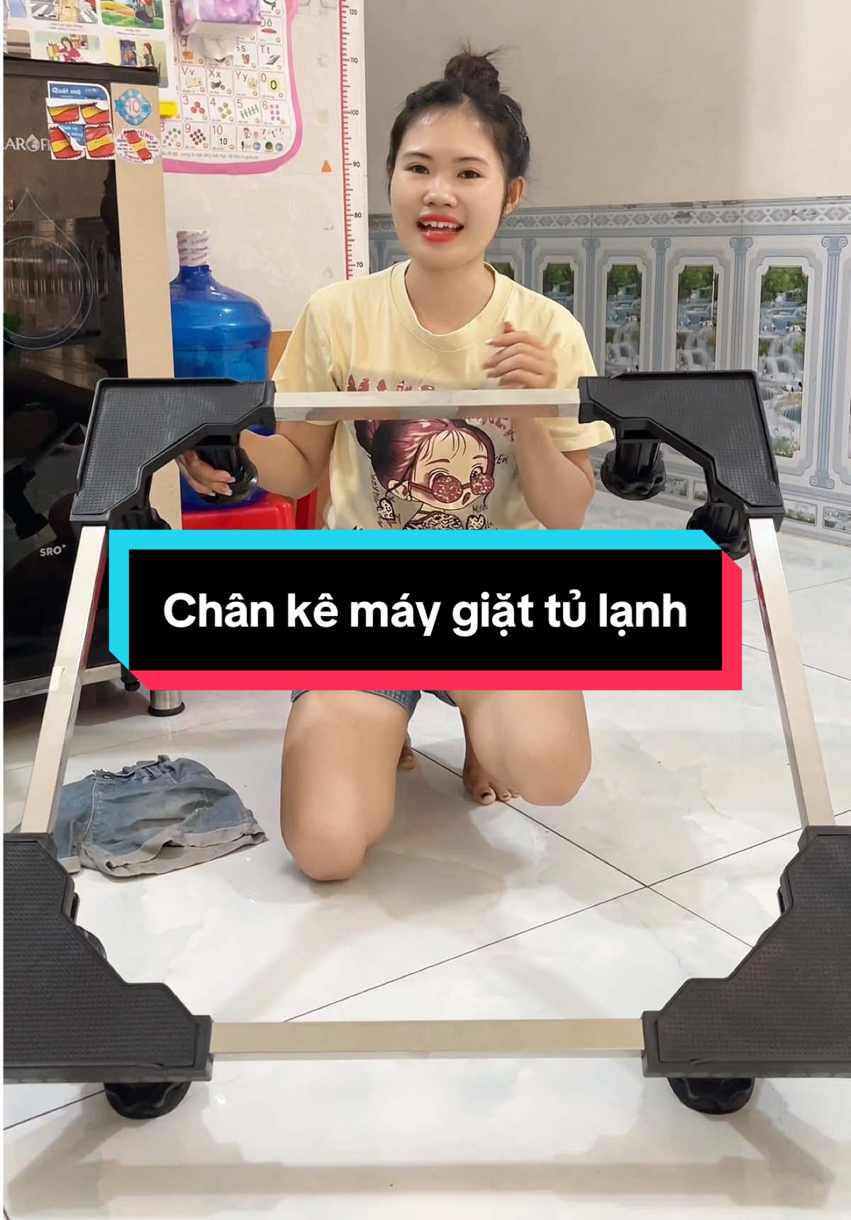Trả lời @New heo chân kê máy giặt tủ lạnh chịu tải 450kg #buithituoi1197 #chankemaygiat #chanketulanh 