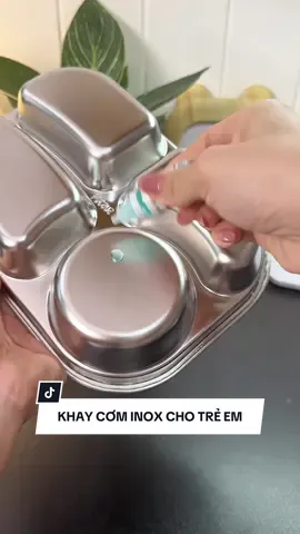 Khay cơm inox cho trẻ em, khay ăn cho bé #khaycominox #khaycomchobe #bearthegioidochoi #andam #nuoicon 