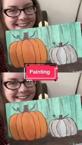 My mum taught us how to paint this scene. How did I do? 🎃 🐈‍⬛ #Painting #Halloween #Pumpkin #ArtLesson #Art 