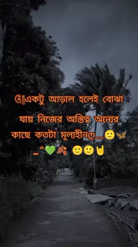 ༊༎একটু আড়াল হলেই বোঝা যায় নিজের অস্তিত্ব অন্যের কাছে কতটা মূল্যহীনღ﹏🙂🦋 _^💚🍂 🙂🙂🤘#foryoupage 