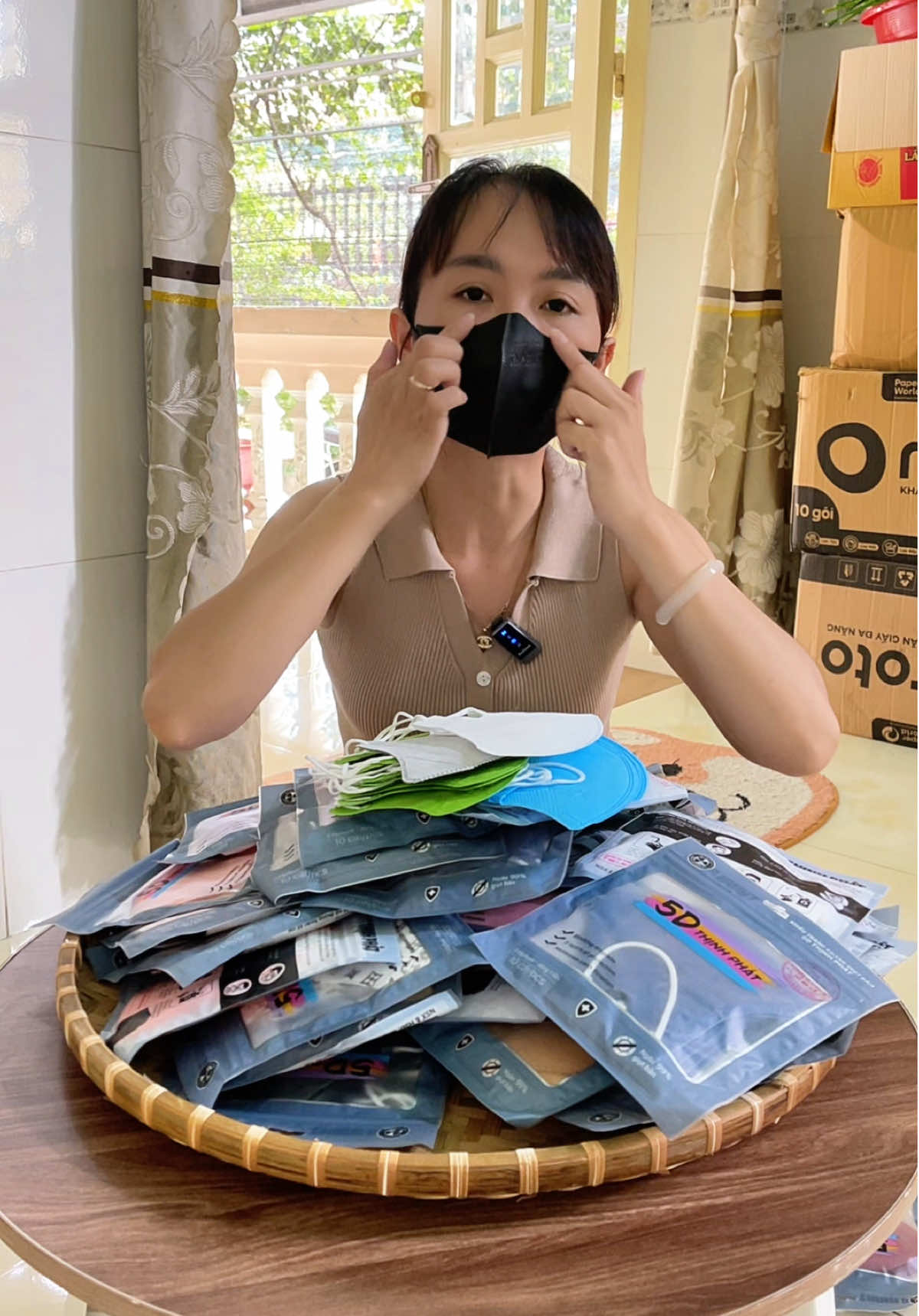 Thùng 500 khẩu trang 5D thịnh phát #hongngocxh2 #xuhuong #khautrang #khautrang5d #khautrangchongnang 