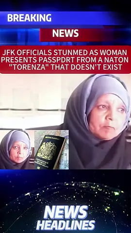 Authorities at JFK International Airport were left baffled when a woman arriving from Tokyo presented a passport issued by a nation called Torenza, a country that, according to all known records, maps, and databases, simply does not exist #shockingtwist #worldnews #today #americaupdate #foryoupage             
