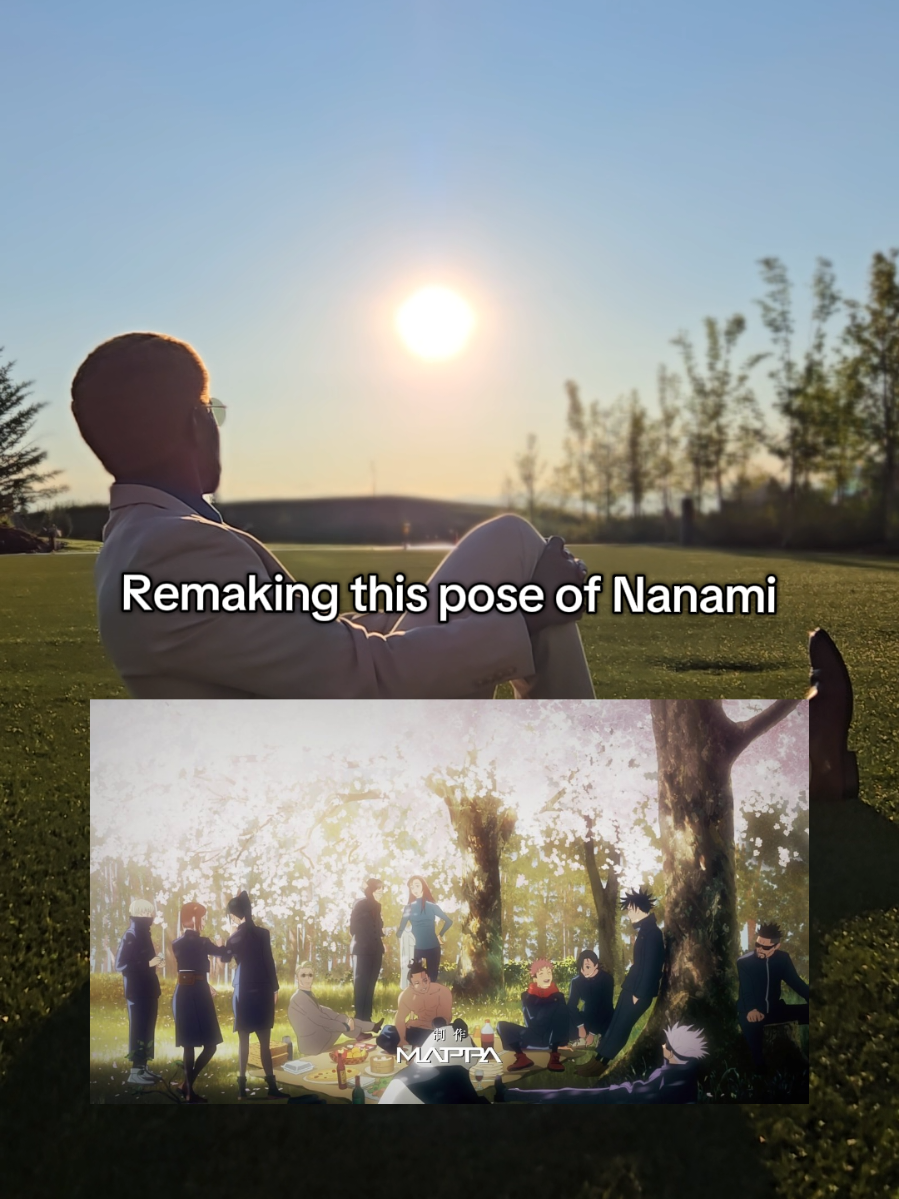 Caught the sun at at the right time during @Nan Desu Kan . Filmed by @holls 🍉 #Nanami #Nanamikento #nanamikentocosplay #七海建人  #jjk