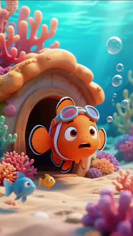 Goldfish and friends #cutecartoon #kidssong #songforkids #tiktokkids #cutefish 