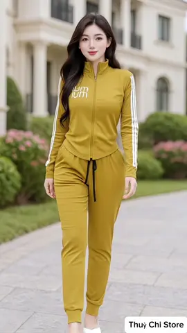 Xét bộ nữ thể thao quần dáng ôm và áo có chữ thêu. #bothethaonu #thoitrangnu #xuhuong #viral. 