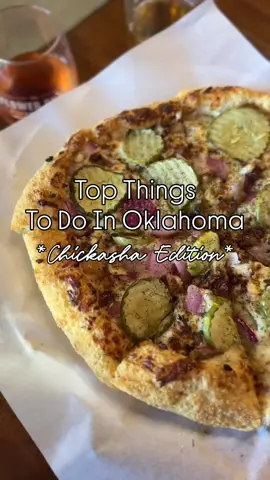 A foodie weekend in @Visit Chickasha in Chickasaw Country  We checked out the @rockislandarts and the  @eatoftc festivals plus some great local businesses such as @flowershopwine for pickle pizza, Brandi’s for breakfast, the local Poll Hall, @palmandcoapparel, & @jaysjewelryok Plus when in Chickasha no trip is complete without stopping at the @chickashaleglamp  Did you go this year?  #VisitChickasaw #exploreoklahoma #travelok #oklahomafood #oklahoma     