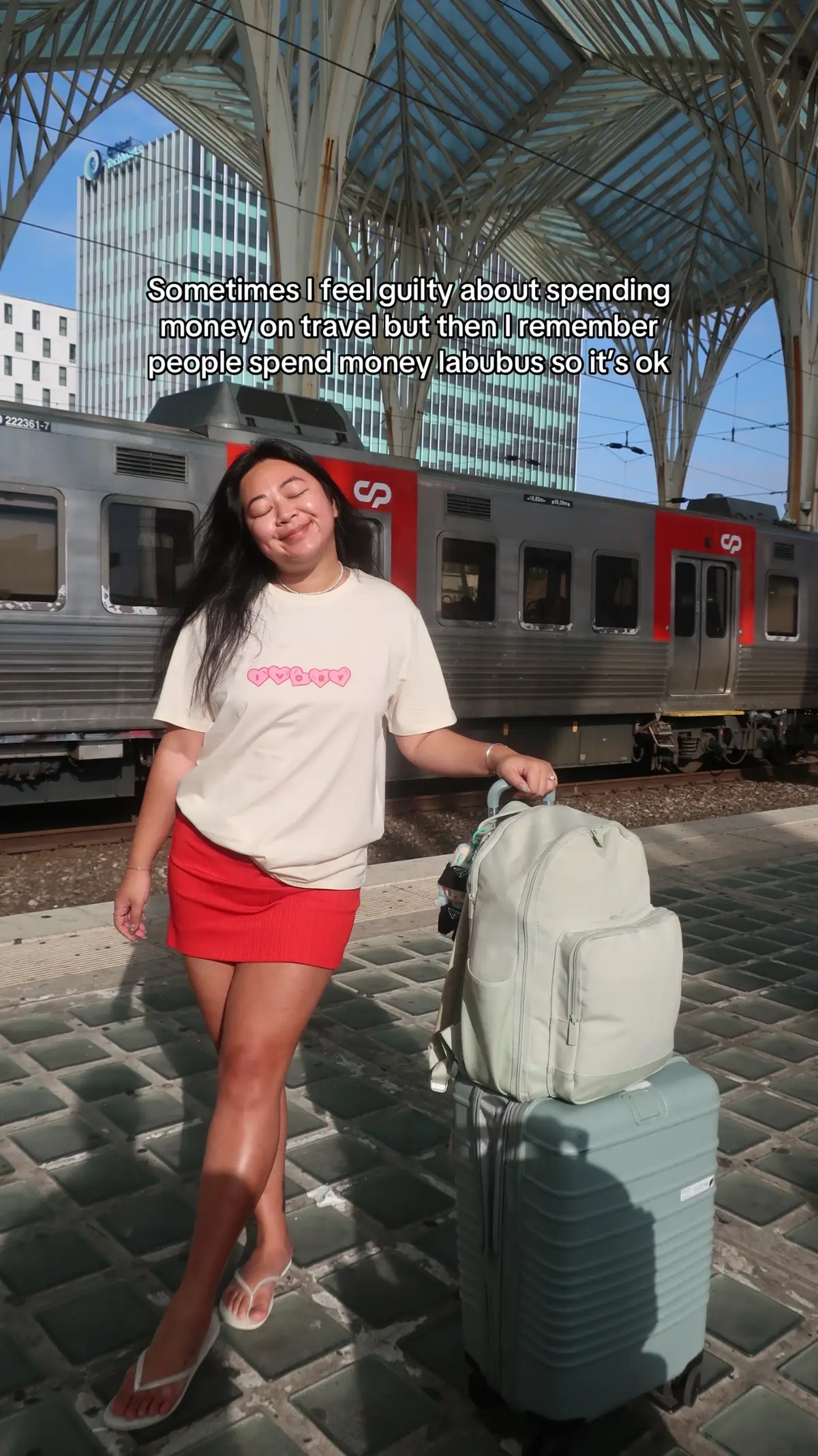 Imma keep traveling with my bubus. They’ve been to Paris, Prague, Portugal, California, Oregon and next on the list is Mexico. Let us have our fun with our trinkets #labubu #popmart 