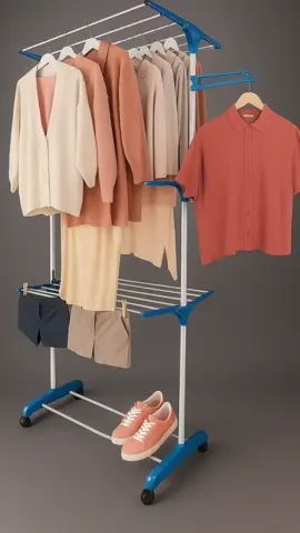 Varal Vertical 3 Andares Roupas Retratil Dobravel Portatil #varal #portatil #roupas #roupa