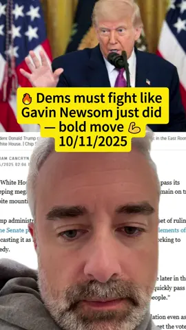 🔥 Dems must fight like Gavin Newsom just did — bold move 💪 #gavinnewsom #elonmusk #ev #donaldtrump #democrat #democrats #voteblue