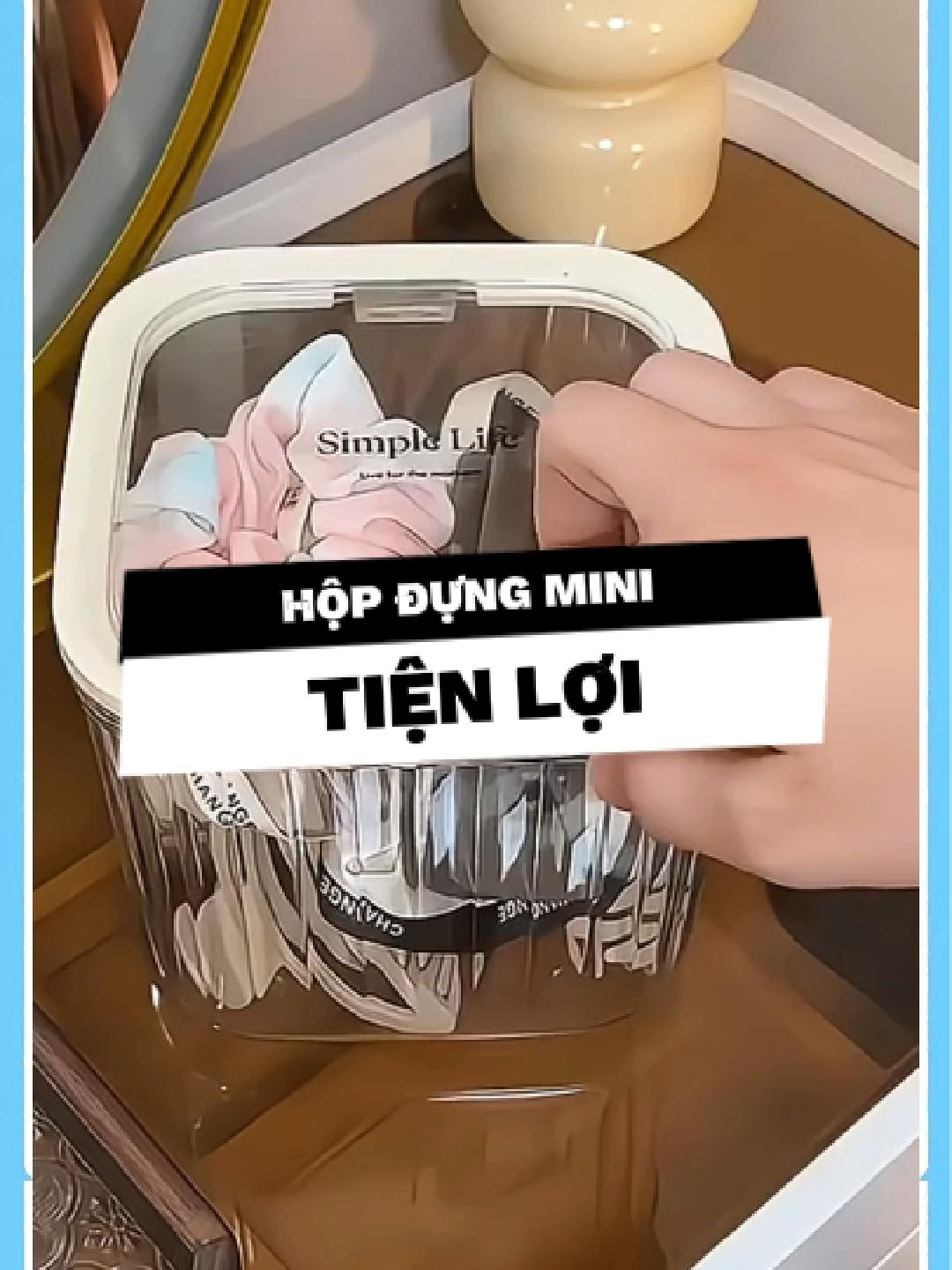 💖 Hộp Đựng Kẹp Tóc Và Mỹ Phẩm Mini #hopdungmini #duyne0710 #giadungtienich #giadungthongminh #xuhuong #fyp
