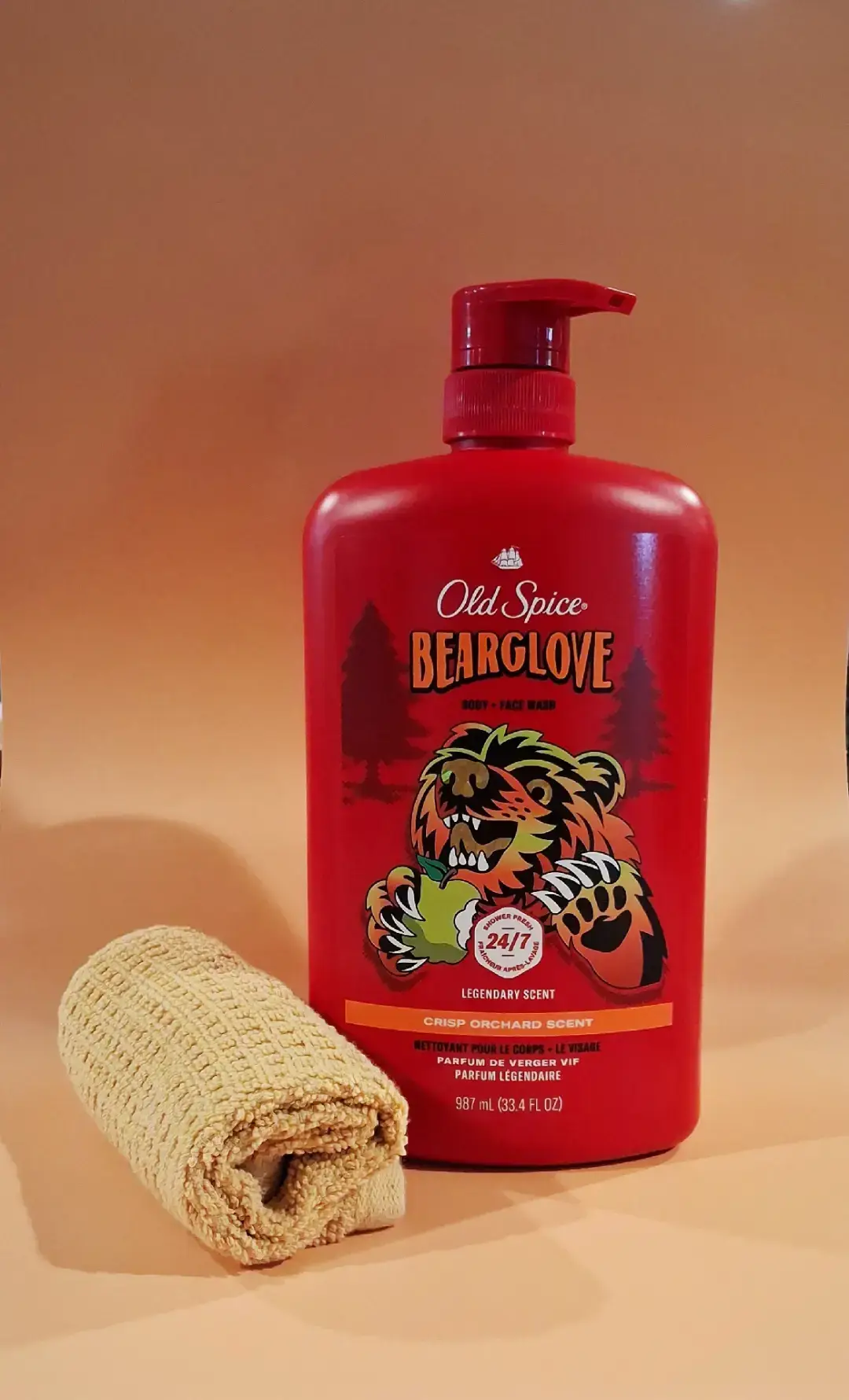 I received this product free from @influenster and @oldspice in exchange for my honest review.  Old Spice Bearglove Crisp Orchid scent  Body & Face Wash This  Old Spice Bearglove Crisp Orchid scent daily body wash leaves his skin feeling refreshed, and deeply hydrated. Made with clean, high-performance ingredients that deliver real results with great lather and outstanding aroma, clean and rinses completely. Built for men’s skin and daily routines. No generic blends, just clean a, formula that delivers real results.  @influenster @oldspice #complimentary #GiftedbyOldSpice #oldspicebearglovebodywash